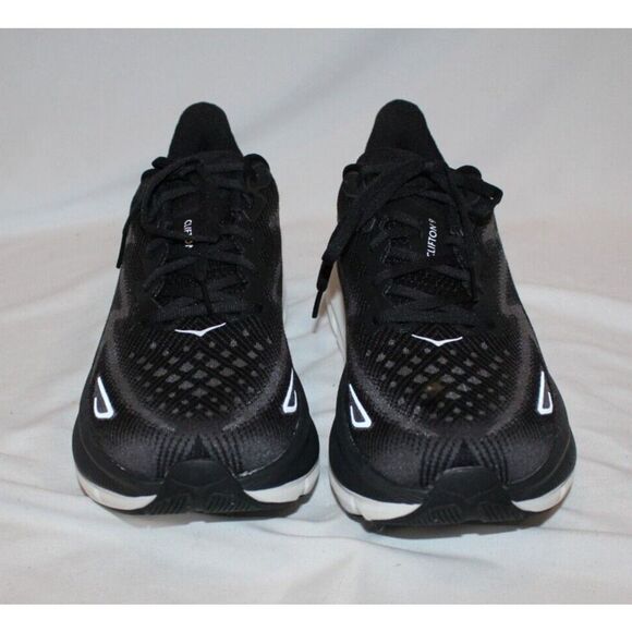 NIB HOKA ONE ONE MEN\'S CLIFTON 9 BWHT‎ BLACK WHITE RUNNING SNEAKERS 11 WIDE main image 5